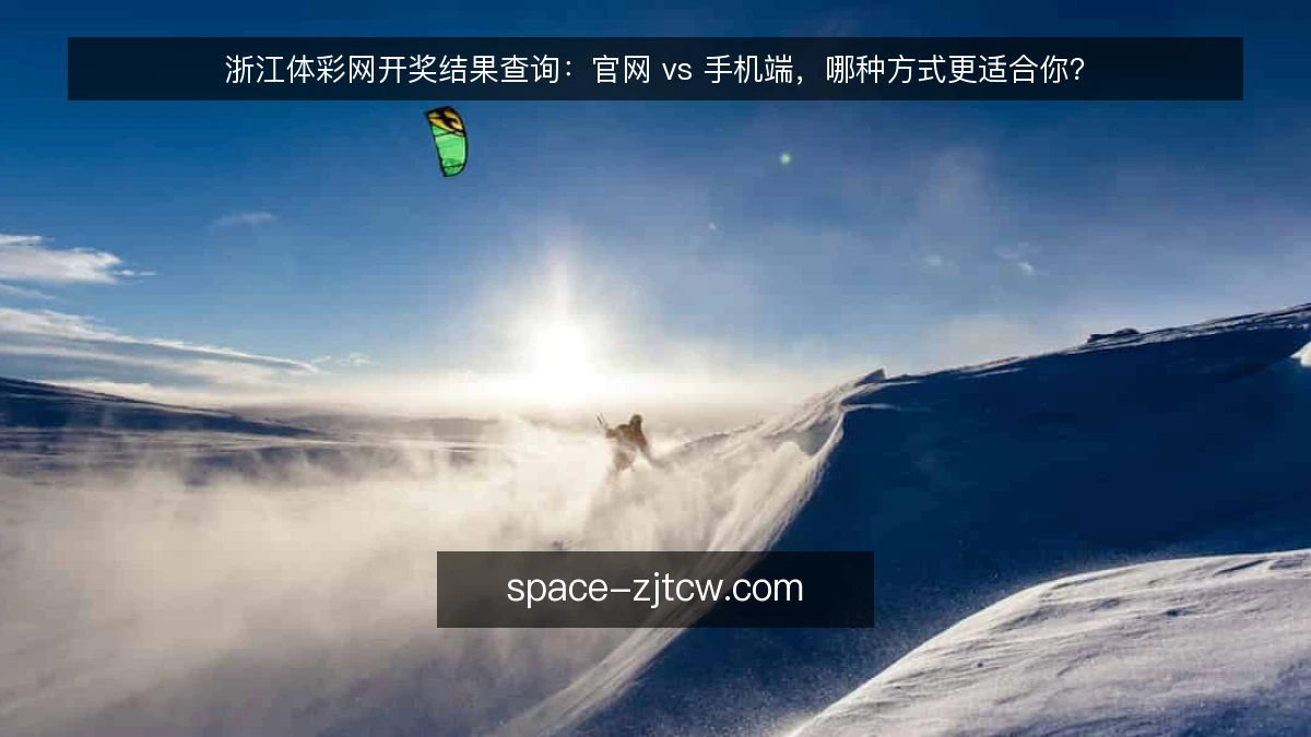 浙江体彩网开奖结果查询：官网 vs 手机端，哪种方式更适合你？